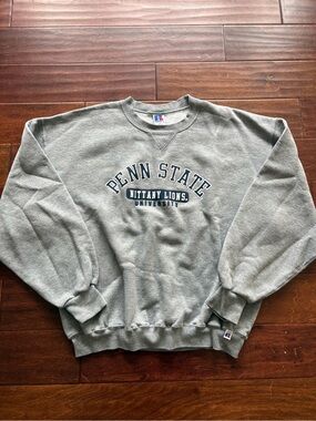 Russell Athletic Men’s Penn State Gray Crewneck Sweatshirt size XL